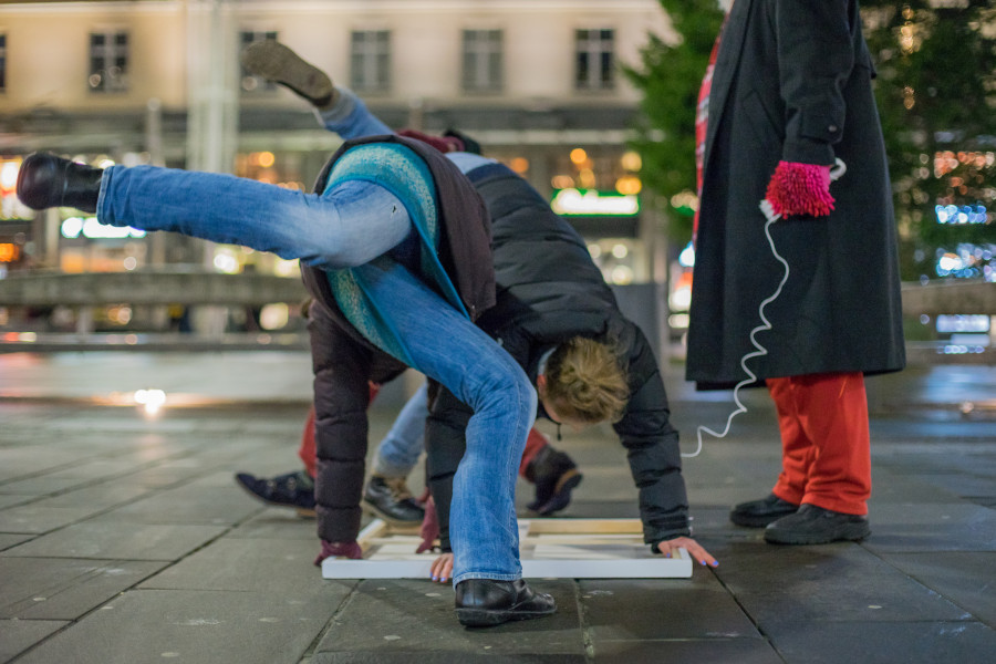 Foto performative Intervention