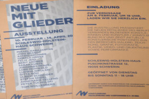 Mehr über den Artikel erfahren Malereien aus 2023 vom 10. Februar bis 14. April 2024 in Schwerin